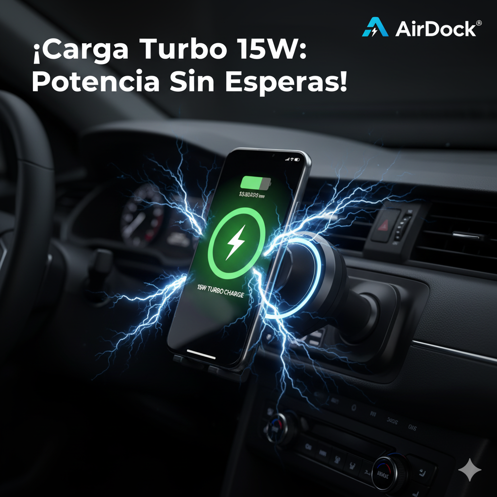 AirDock® Soporte Vehicular [Carga rápida y sujeción inteligente]