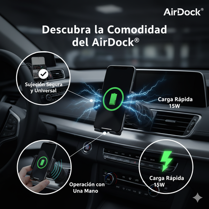 AirDock® Soporte Vehicular [Carga rápida y sujeción inteligente]